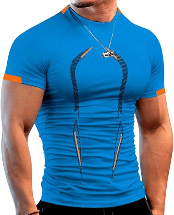 T-Shirts de Sport à Séchage Rapide pour Hommes